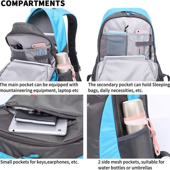 Hiking Backpack Laptop Backpack Casual Travel Daypack X002739Q7R - Picture 4 of 7